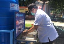 Plt Walikota, Iqbal Keliling Pasang Wastafel Portable di Ruang Publik