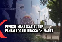 Pemkot Makassar Tutup Pantai Losari Hingga 31 Maret 2020