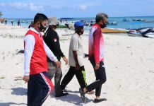 Kapolda Sulsel Dampingi Gubernur Sulsel Meninjau Pulau Wisata Lanjukang