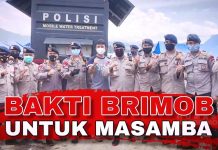 Bakti KorBrimob Polri Kepada Korban Banjir Masamba Lutra