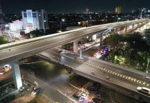 Penampakan Tol Layang AP.Pettarani di Malam Hari