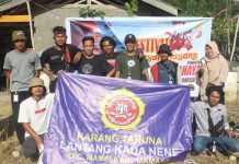 Rayakan HUT RI 75, Karang Taruna Lantang Kada Nane Gelar Sosialisasi New Normal Via Festival Layang-Layang