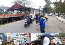 “Keren” Gerakan Milenial Nico Victor Bagi Masker Gratis Kepada Warga