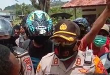 Ikuti Prosedur Penanganan Unras, Polresta Jayapura, Halau Massa Unras Tolak Otsus Papua