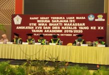 STIE Wira Bhakti Makassar Wisuda 503 Mahasiswa Angkatan 2019/2020, Takdir: Mengikuti Protokol Kesehatan