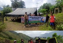 Milenial Nico Victor Serahkan Bantuan ke Masyarakat Lembang Bau Selatan yang Terkena Longsor