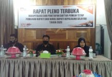 Rapat Pleno Terbuka Penetapan Daftar Pemilih Tetap Pilkada Selayar