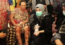 Istri Fadli Ananda Bantu Perawatan Korban Kebakaran Rappokalling