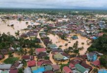 Banjir Masih Kepung Kota Banjarmasin