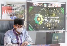 Menparekraf ajak Masyarakat untuk Ikut Gerakan Nasional Wakaf Uang dan Brand Ekonomi Syariah