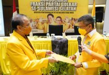Irianto Ahmad Resmi PLT Ketua Golkar Kota Makassar
