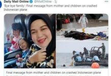 Situs Kenamaan Ingris, Daily Mail Tampilkan foto Ratih Windania Bersama Putrinya, Korban Penumpang Pesawat Sriwijaya SJ-182