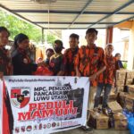 Tiba di Mamuju, Armada Pemuda Pancasila Lutra Tancap Gas Bagikan Bantuan