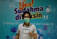 Saat di vaksin Ketum BMI Ajak Warga Sulsel, Untuk Tidak Takut di Vaksinasi