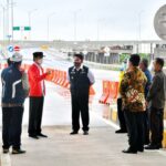 Tiba di Palembang Jokowi Resmikan Tol Kayu Agung