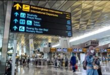 Berlaku Mulai 3 Maret, Penumpang Wajib isi e-HAC Sebelum Keberangkatan, ini Caranya Terminal 3 Bandara Soekarno Hatta Tangerang, Banten, saat pandemi Covid-19 (properti Tempo /Tony Hartawan)