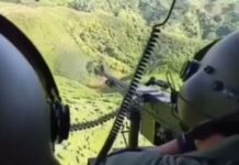 Video Viral: Gunakan Helikopter, TNI AU Serbu Markas OPM di Kalikopi Mimika Papua