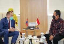 Menteri Trenggono Terima Duta Besar Norwegia bahas Budidaya Perikanan