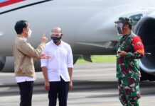 Presiden Tiba Di NTT Disambut Gubernur Viktor