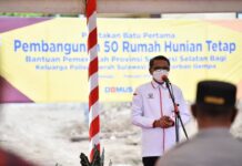 Gubernur Sulsel Bantu Pembangunan Huntap bagi Keluarga Polisi Korban Gempa Sulbar