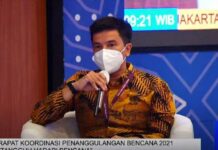 BNPB Rapat Koordinasi Penanggulangan Bencana 2021 dengan Pihak Terkait