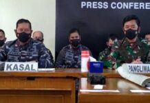 Panglima TNI sebut KRI Nanggala 402, Fase Tenggelam, Usai Ditemukan Serpihan Kapal Selam