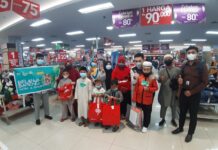 Puluhan Yatim serta Dhuafa Belanja Baju Lebaran bersama Bank BSI dan Laznas BSMU