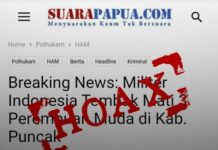 Kelompok Teroris OPM Makin Terdesak, Sebar Fitnah dan Berita Hoaks