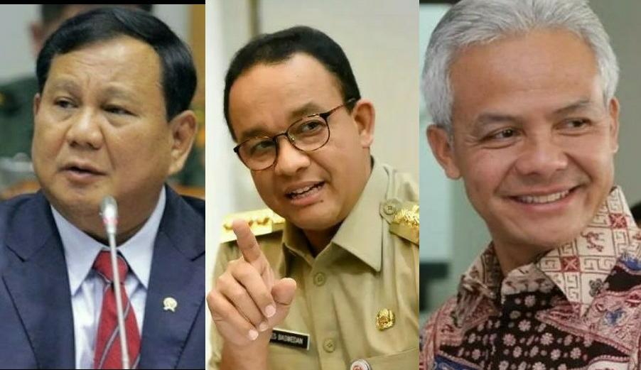 Survei ISC: Elektabilitas Prabowo Subianto Ungguli Ganjar dan Anies