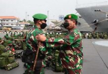 Sebanyak 400 Personil Pasukan Setan Telah di Kirim Ke Papua, Gunakan KRI 592 Banjarmasin