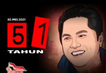 Erick Thohir Ulang Tahun ke-51, P-SMP: Doakan Selalu Sehat dalam Bekerja untuk Indonesia yang Adil & Makmur