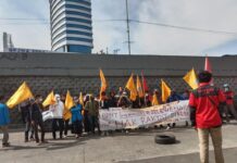 PPM dan PMII Cabang Pangkep Aksi dan Serahkan Laporan Kasus BPNT Di Kejati Sulsel