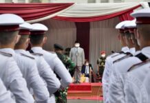 Menhan Prabowo, Resmikan Resimen Kadet Mahasiswa di Universitas Pertahanan