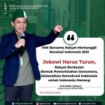 Poster HMI MPO ajakan Revolusi Terhadap Pemerintahan Jokowi di 2021, Ferdinand-Denny: ‘Coba cek rekeningnya’