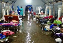Hujan Deras Melanda Yogyakarta, Tenda Darurat Pasien COVID-19 di RSUP Dr Sardjito Terendam Air