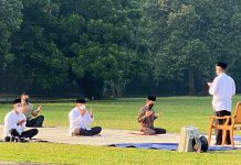 Presiden Jokowi Salat Iduladha 1442 Hijriah di Istana Bogor