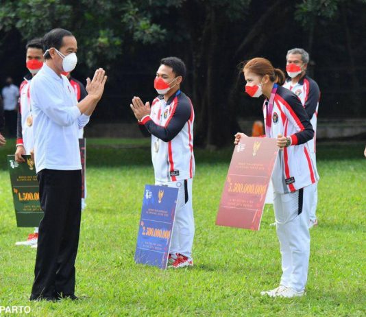 Jokowi Terima Atlit Cabor Berprestasi di Olimpiade Tokyo 2020