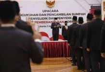 Ketua KPK Mengukuhkan 78 Penyelidik dan 112 Penyidik Berlangsung Secara Daring