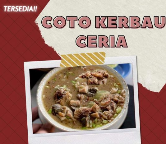 Makan Coto Kerbau di Cafe Ceria Makale dapat Kaos Bayu Toraya Clothing