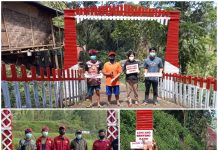 Dukung Program Pemerintah Torut, Benteng Kado Disulap Mahasiswa KKN Jadi Merah Putih