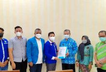 DPD KNPI Kutai Timur Sambangi Dispora Serahkan SK Kemenkumham dan Kepengurusan