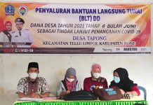 Pemerintah Desa Tapong Kembali Salurkan BLT Bagi Warga Saat Masa PPKM