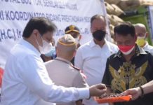 Airlangga dan Agus Gumiwang Melepas Ekspor Kakao Biji Komoditas Andalan Sulawesi Tengah