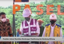 Presiden Jokowi Resmikan Bendungan Paselloreng, di Kabupaten Wajo