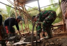 Satgas TMMD ke 112 Kodim 1004/Kotabaru Kebut Penyelesaian RTLH