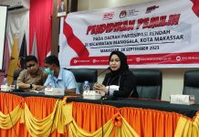 KPU Makassar Gelar Pendidikan Pemilih pada Daerah Partisipasi Rendah di Kecamatan Manggala
