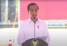 Jokowi Resmikan Groundbreaking Pembangunan Smelter PT Freeport Indonesia FOTO: Presiden Joko Widodo atau Jokowi menghadiri peresmian groundbreaking pembangunan smelter PT Freeport Indonesia, di Kawasan Ekonomi Eksklusif (KEK) Gresik, Kabupaten Gresik, Provinsi Jawa Timur. Selasa, 12 Oktober 2021.