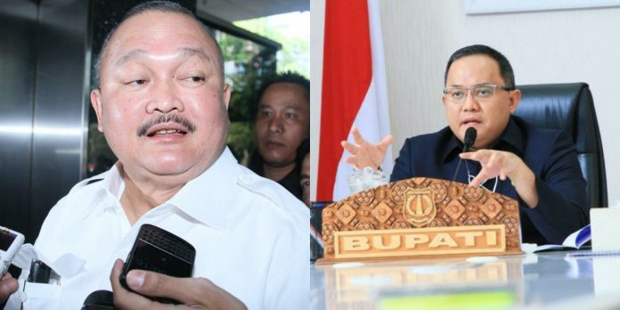 FOTO: Kiri Alex Noerdin, mantan Gubernur Sumatera Selatan dan Kanan Dodi Reza Alex Noerdin Bupati Musi Banyuasin