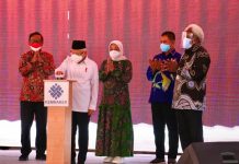 Wapres Ma’ruf Amin Resmikan Pembangunan BLK Komunitas di Papua dan Papua Barat FOTO: Wapres Ma’ruf Amin meresmikan pembangunan BLK Komunitas di Papua dan Papua Barat, Sabtu (16/10/2021). (Foto: Humas Kemnaker)