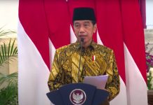 Presiden Jokowi Peringati Hari Santri Nasional dan Resmikan Logo Baru Masyarakat Ekonomi Syariah FOTO: Presiden Joko Widodo atau Jokowi